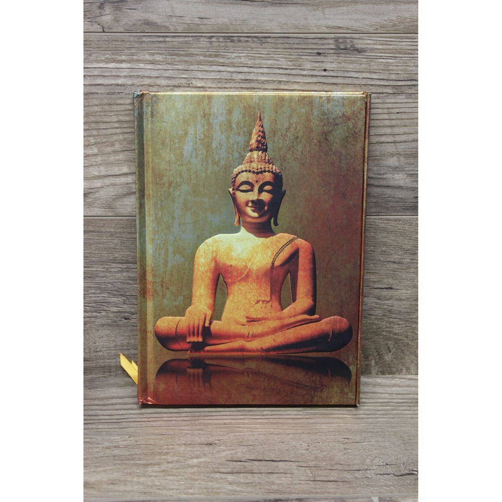 Flame Tree Notebook metal foiled lined‎ journal Golden Buddha